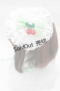 画像2: metamorphose / sweet cherryレースヘッドドレス  ミント H-26-01-22-1057-ME-AC-NS-ZH