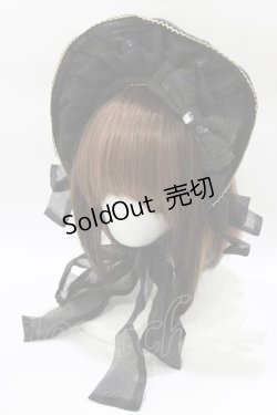 画像1: metamorphose / 魔女の森ハーフボンネット  ブラック H-26-01-22-1058-ME-ZA-NS-ZH