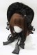 画像1: metamorphose / 魔女の森ハーフボンネット  ブラック H-26-01-22-1058-ME-ZA-NS-ZH (1)