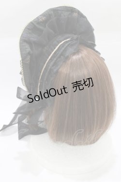 画像2: metamorphose / 魔女の森ハーフボンネット  ブラック H-26-01-22-1058-ME-ZA-NS-ZH