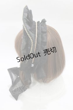 画像3: metamorphose / 魔女の森ハーフボンネット  ブラック H-26-01-22-1058-ME-ZA-NS-ZH