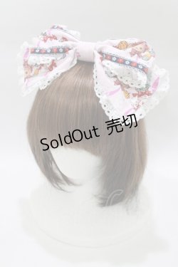 画像1: BABY,THE STARS SHINE BRIGHT / くみゃちゃんのHarvest Festival柄リボンカチュ-シャ  ピンク H-26-01-22-1066-BA-AC-NS-ZH