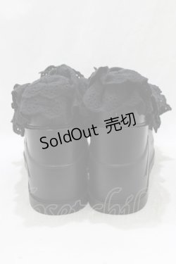 画像3: Jamie エーエヌケー / フリフリ厚底スニーカー L/24.0〜24.5cm ブラック H-26-01-22-1070-LO-SH-NS-ZH