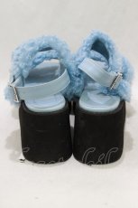 画像3: Jamie エーエヌケー / ファー厚底サンダル L/24.0〜24.5cm ブルー H-26-01-22-1072-LO-SH-NS-ZH (3)