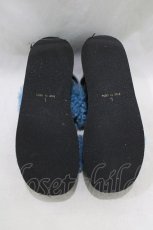 画像4: Jamie エーエヌケー / ファー厚底サンダル L/24.0〜24.5cm ブルー H-26-01-22-1072-LO-SH-NS-ZH (4)