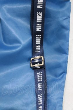 画像3: PINK HOUSE / ロゴテープ使い巾着リュック  ブルー H-26-01-22-1080-LO-BG-NS-ZH