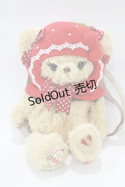 画像2: BABY,THE STARS SHINE BRIGHT / いちごになりたいくまくみゃちゃんポシェット  ミルクティー H-26-01-22-1081-BA-BG-NS-ZH
