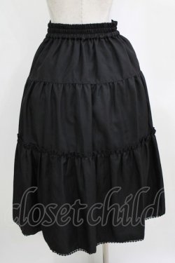 画像3: axes femme POETIQUE / ベルトデザインティアードスカート M ブラック H-26-01-22-1007-AX-SK-NS-ZH