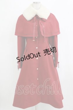 画像1: axes femme / ケープセットバッスルコート L ワイン H-26-01-22-1009-AX-CO-NS-ZH