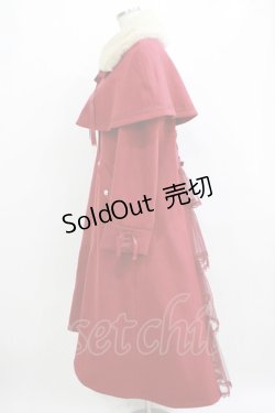 画像2: axes femme / ケープセットバッスルコート L ワイン H-26-01-22-1009-AX-CO-NS-ZH