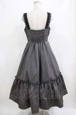 画像3: m petit by misako / TT*AOKストライプジャンパースカート L グレー H-26-01-22-1010-LO-OP-NS-ZH