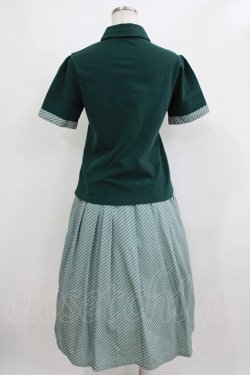 画像3: Fi.n.t / キャンディーストライプタイポロシャツ Free GREEN H-26-01-22-1012-CA-BL-NS-ZH