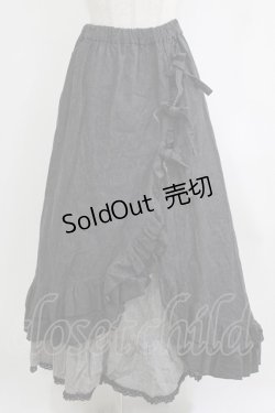 画像1: metamorphose / ロングスカート  ブラック H-26-01-22-1013-ME-SK-NS-ZH