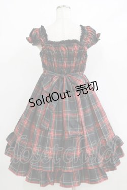 画像3: BABY,THE STARS SHINE BRIGHT / タータンチェックミニ袖ジャンパースカート&カチューシャセット Free ブラック H-26-01-22-1016-BA-OP-NS-ZH