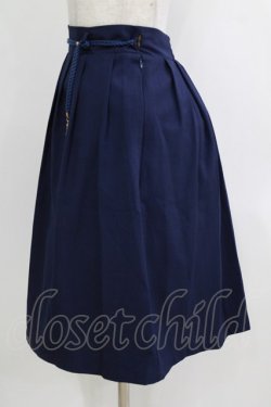 画像2: Fi.n.t / ロープマリンベルト使いタックスカート Free NAVY H-26-01-22-1017-CA-SK-NS-ZH