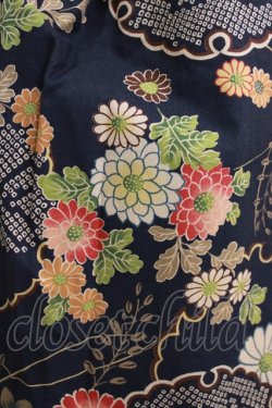 画像4: metamorphose / 和柄フリルリボンスカート Free ブラック H-26-01-22-1018-ME-SK-NS-ZH