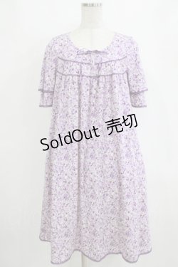 画像1: INGEBORG / 花柄ワンピース 11号 パープル H-26-01-22-1020-LO-OP-NS-ZH