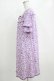 画像2: INGEBORG / 花柄ワンピース 11号 パープル H-26-01-22-1020-LO-OP-NS-ZH (2)