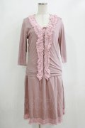 INGEBORG / カットワンピース+カーディガン 11号 ピンク H-26-01-22-1021-LO-OP-NS-ZH