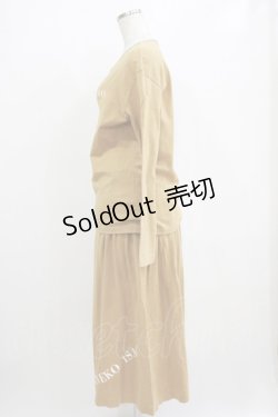 画像2: KANEKO ISAO / カットソー+カットスカート Free マスタード H-26-01-22-1022-EL-OP-NS-ZH