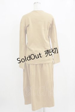 画像3: KANEKO ISAO / カットソー+カットスカート Free マスタード H-26-01-22-1022-EL-OP-NS-ZH