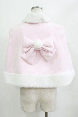 画像3: DearMyLove / ファーポンポンハートビジューリボンケープコート M~L ピンク H-26-01-23-027-EL-JA-NS-ZH