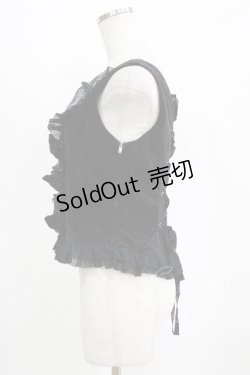 画像2: metamorphose / 別珍リボンビスチェ Free ブラック H-26-01-23-036-ME-JA-NS-ZH