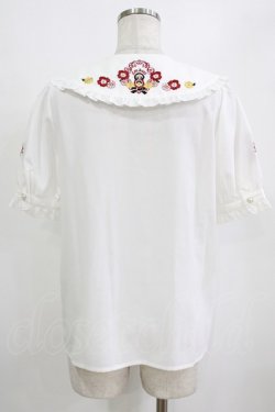 画像3: Amavel / お花畑のマトリョーシカブラウス Free オフ/レッド H-26-01-23-039-CA-BL-NS-ZH