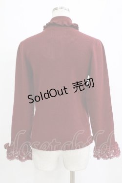 画像3: m petit by misako / TT*MSKTNソデレース LL ボルドー H-26-01-23-047-LO-TO-NS-ZH