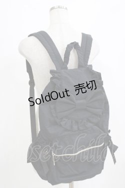 画像1: m petit by misako / TT AM リボンフラップ リュックサック  ブラック H-26-01-23-052-LO-BG-NS-ZH