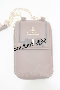 画像2: m petit by misako / NINA′Sスマホショルダーバッグ  ブラウン H-26-01-23-053-LO-BG-NS-ZH