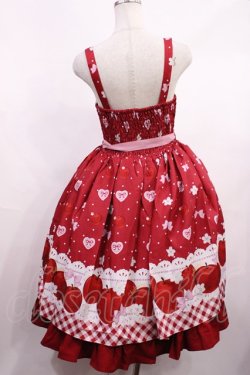 画像3: Chalmiere / スウィーティアップルジャンパースカート M レッド H-26-01-23-1003-LO-OP-NS-ZH