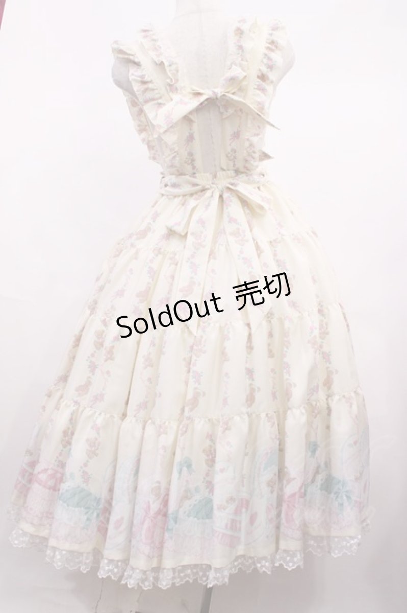 画像3: Angelic Pretty / 夢見るTiny Bearエプロン風ティアードスカート Free アイボリー H-26-01-23-1004-AP-OP-NS-ZH (3)