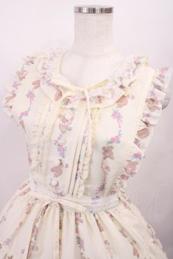 画像4: Angelic Pretty / 夢見るTiny Bearエプロン風ティアードスカート Free アイボリー H-26-01-23-1004-AP-OP-NS-ZH
