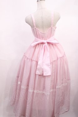 画像2: Lovely Tency / 眞白ありすコラボ/ティアードジャンパースカート L ピンク H-26-01-23-1005-LO-OP-NS-ZH