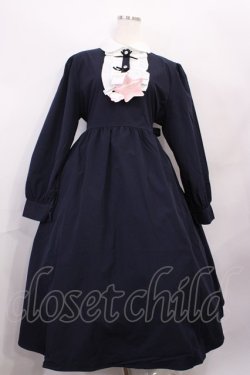 画像1: Virally / TT*HOSリボンツキOP L ネイビー H-26-01-23-1009-LO-OP-NS-ZH