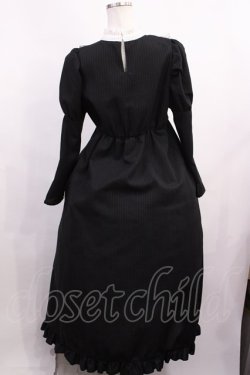 画像2: majoretty / ストライプロングワンピース L ブラック H-26-01-23-1010-LO-OP-NS-ZH