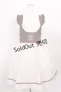 画像1: Amavel / 肩フリルジャンパースカート Free ブラウン H-26-01-23-1014-CA-OP-NS-ZH