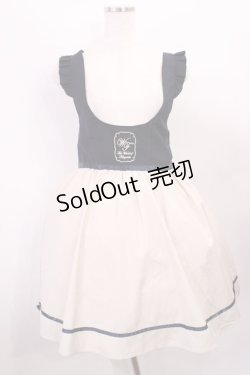 画像1: Amavel / 肩フリルジャンパースカート Free ネイビー H-26-01-23-1015-CA-OP-NS-ZH