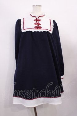 画像1: Amavel / チャイナワンピース Free ネイビー H-26-01-23-1018-CA-OP-NS-ZH