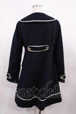 画像2: Amavel / ストライプリボンコート Free ネイビー H-26-01-23-1027-CA-CO-NS-ZH