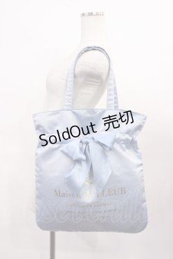 画像1: Maison de FLEUR / リボントートバッグ  サックス H-26-01-23-1030-LO-BG-NS-ZH