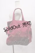 Maison de FLEUR / ダブルリボントートバッグ  ワイン H-26-01-23-1031-LO-BG-NS-ZH