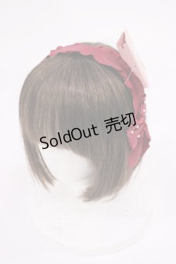 画像1: m petit by misako / AMPLリボンカチューシャ  レッド H-26-01-23-1033-LO-AC-NS-ZH