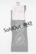 m petit by misako / ECAMOVKバラレースソックス  ブラック H-26-01-23-062-LO-ZA-NS-ZH