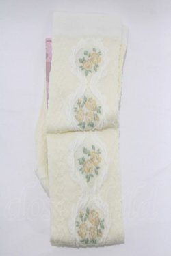 画像2: m petit by misako / ECAMOVKバラレースソックス  アイボリー H-26-01-23-063-LO-ZA-NS-ZH