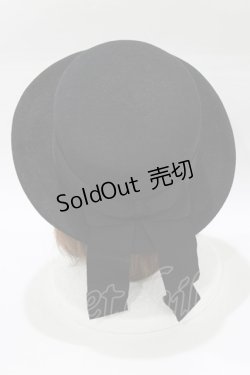 画像2: metamorphose / フェルトカンカン帽  ブラック H-26-01-23-066-ME-AC-NS-ZH