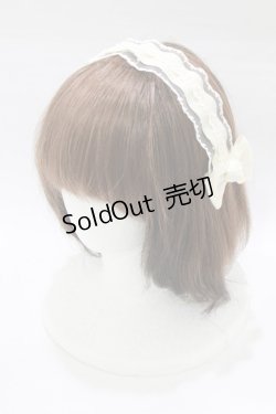 画像1: m petit by misako / AM*NIヘッドドレスA  生成り H-26-01-23-067-LO-AC-NS-ZH