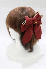 画像1: metamorphose / Starリボンクリップ  ワイン H-26-01-23-068-ME-AC-NS-ZH (1)