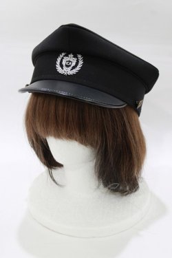 画像1: To Alice / ミリタリー風ハット  ブラック H-26-01-23-072-LO-AC-NS-ZH